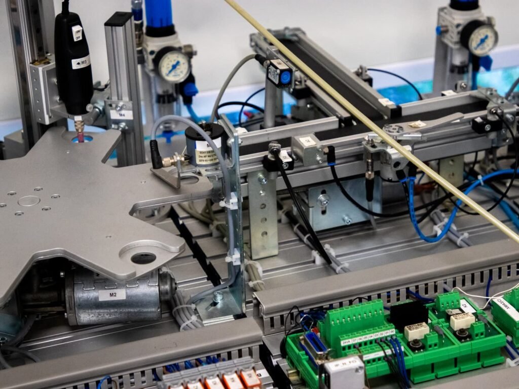 Industrial automation equipment with mechanical and electronic components